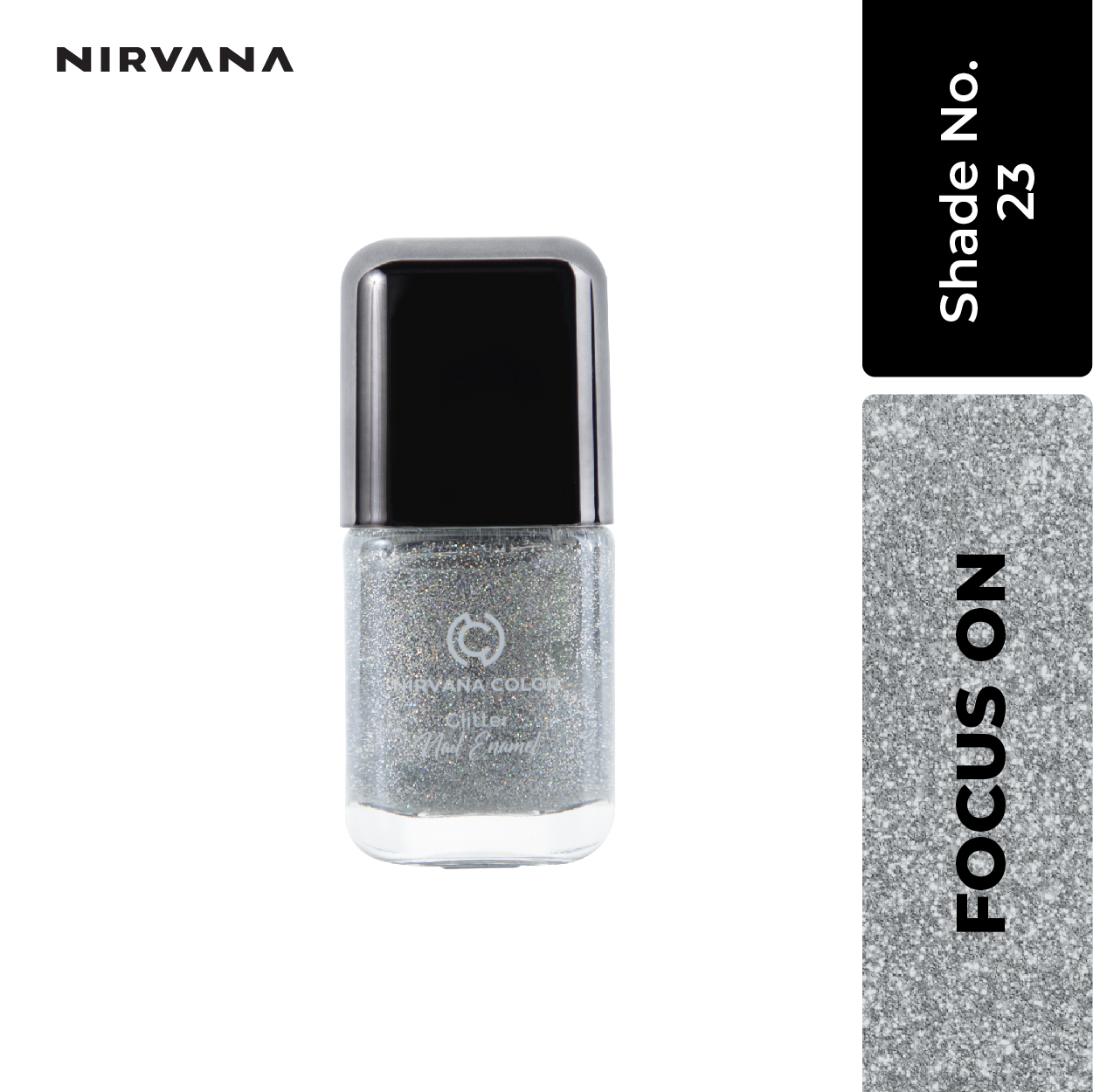 Nirvana Color Glitter Nail Enamel – Focus On -23