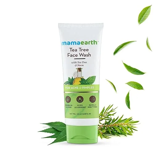 Mamaearth Tea Tree Face Wash for Acne & Pimples - 100ml